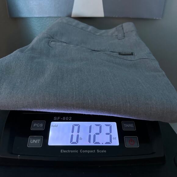 Volcom Shorts Men 32 Gray Chino Casual Streetwear Skate Everyday - Picture 9 of 12